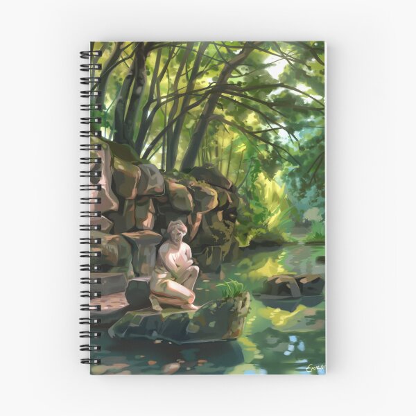 Item preview, Forest River Statue Painting designed and sold by Excali8urstuff.