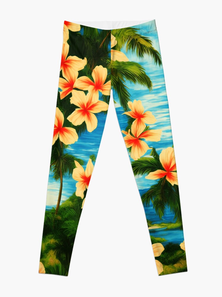 Tropical Tendencies Leggings for Sale by littleclyde