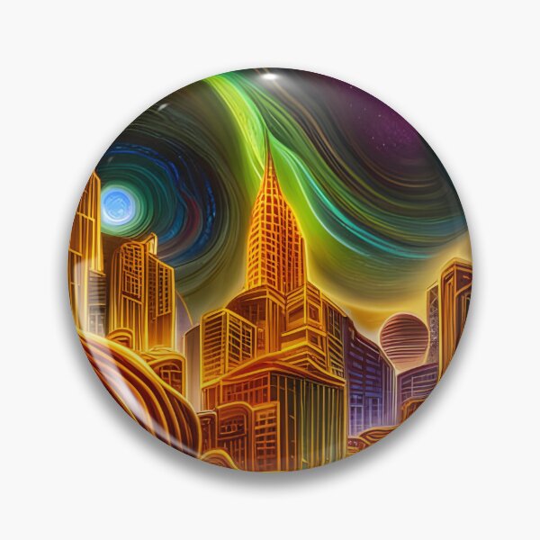 Item preview, Extraterrestrial Cityscape designed and sold by Roanemermaid.