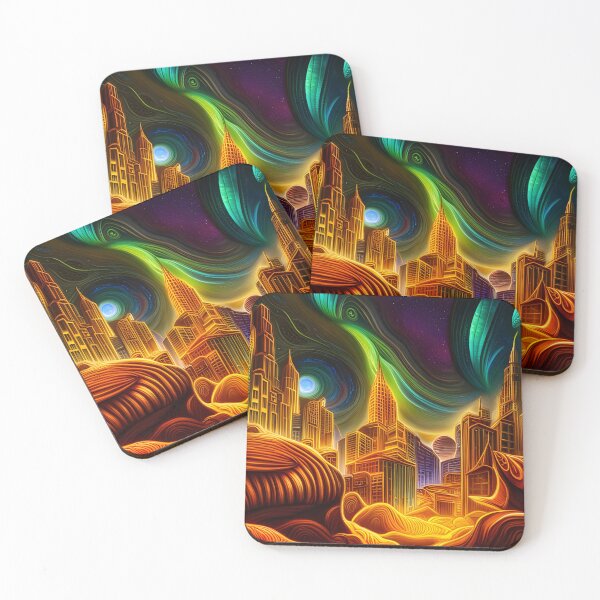 Item preview, Extraterrestrial Cityscape designed and sold by Roanemermaid.