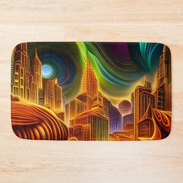 Item preview, Extraterrestrial Cityscape designed and sold by Roanemermaid.