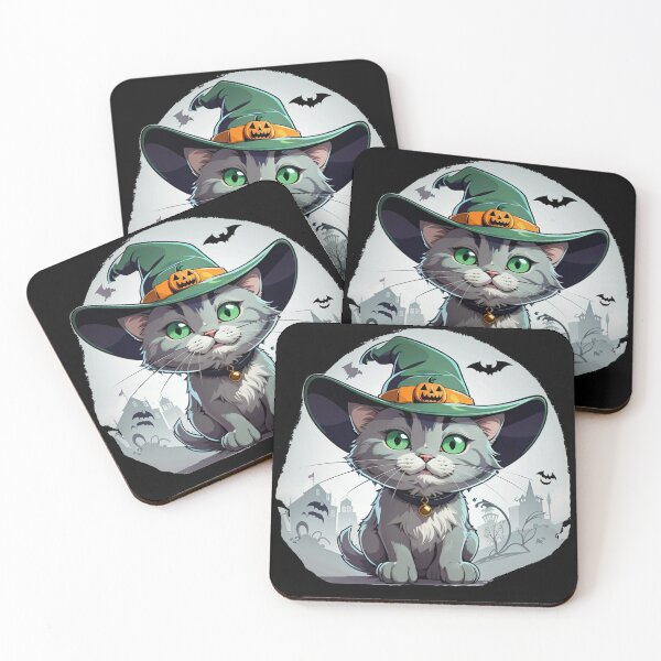 Item preview, Cute Cat Green designed and sold by TrendyPalette.