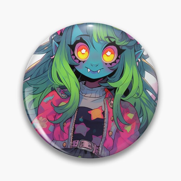 Item preview, Adorable Celestial Harajuku Troll Anime Girl designed and sold by bubblegoth.