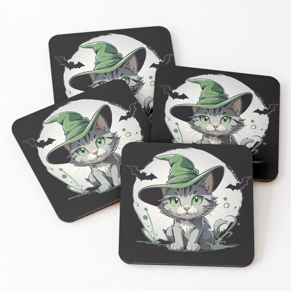 Item preview, Cute Cat Green designed and sold by TrendyPalette.