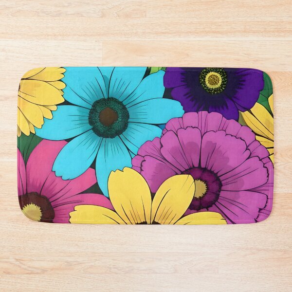 Item preview, Colorful flowers art designed and sold by Veendijk.