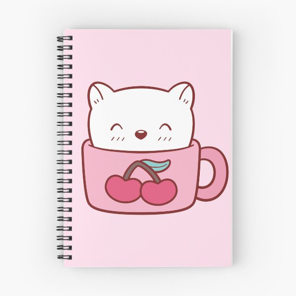 Item preview, Cute cat in a cherry cup designed and sold by TakaTatu.