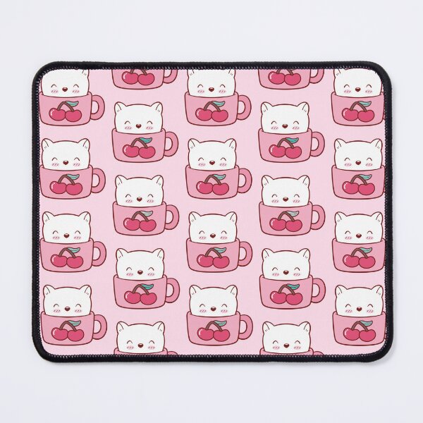 Item preview, Cute cat in a cherry cup designed and sold by TakaTatu.
