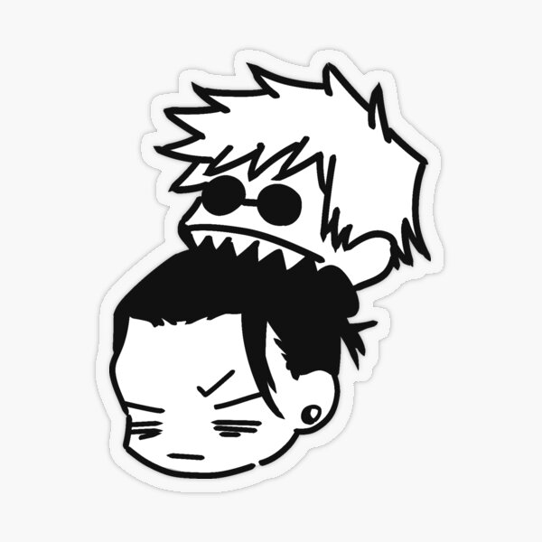 Item preview, Gojo bites Geto designed and sold by Chibi Land.