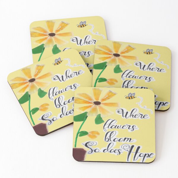 Item preview, Blooming flowers bring hope designed and sold by RockPaperArt.