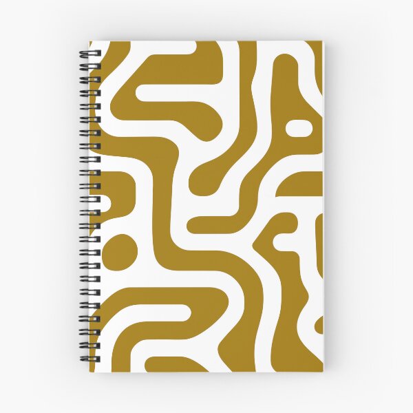 Item preview, Bold Labyrinth: White and Mustard Yellow Maze Pattern designed and sold by ColorfulVanilla.