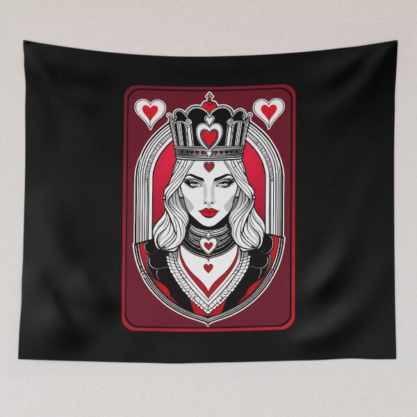 Item preview, Queen of Hearts Card designed and sold by ZanyPaintbrush.