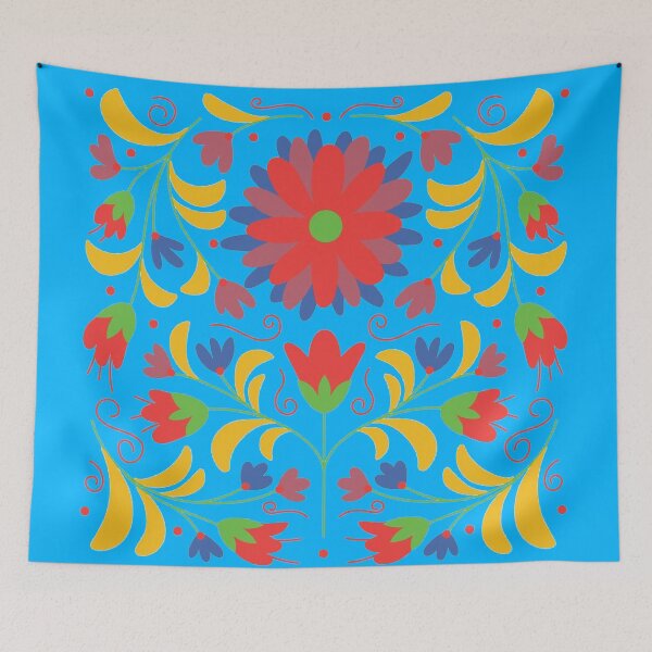 Item preview, Vibrant Flower Otomi Art designed and sold by khachiche.