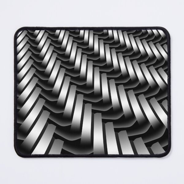 Item preview, Silver braided abstract pattern designed and sold by pinkal.
