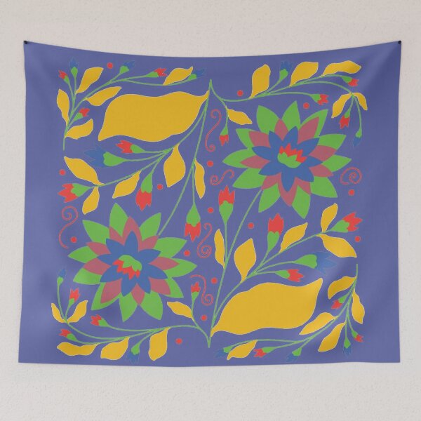 Item preview,  Vibrant Flower Otomi Art designed and sold by khachiche.
