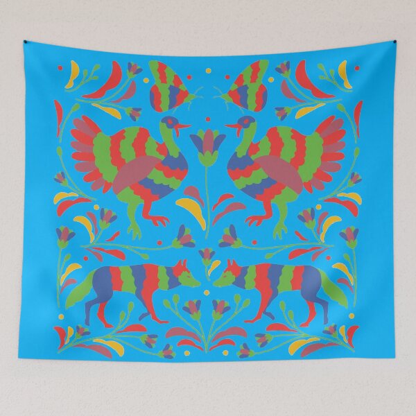 Item preview, Vibrant Flower Otomi Art designed and sold by khachiche.