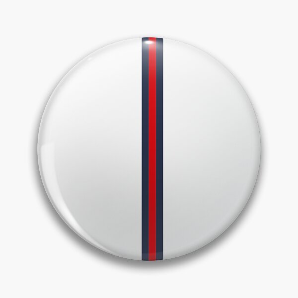 Item preview, WHITE, NAVY BLUE & RED Central Vertical 3 STRIPES designed and sold by RachelMacht.