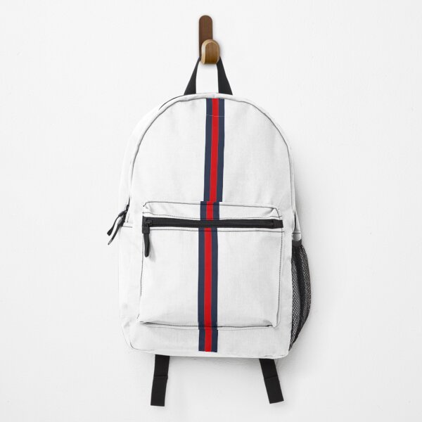 Item preview, WHITE, NAVY BLUE & RED Central Vertical 3 STRIPES designed and sold by RachelMacht.