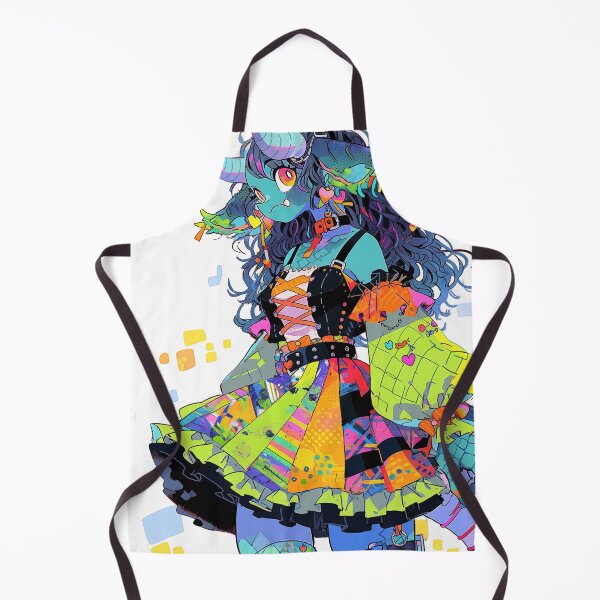 Item preview, Cute Patchwork Fashion Dragon Anime Girl designed and sold by bubblegoth.