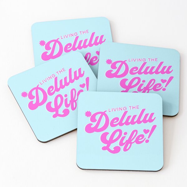 Item preview, Living The Delulu Life! Pink Meme Graphic designed and sold by PMCreative.
