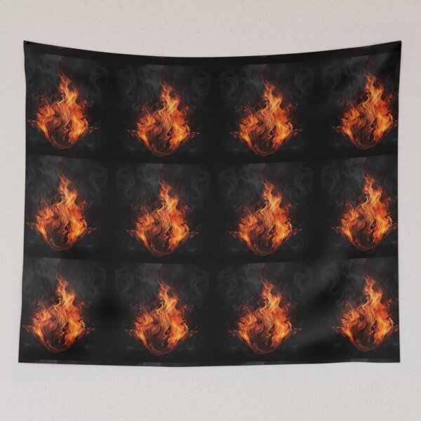 Item preview, flames with black background designed and sold by DanieWoods.
