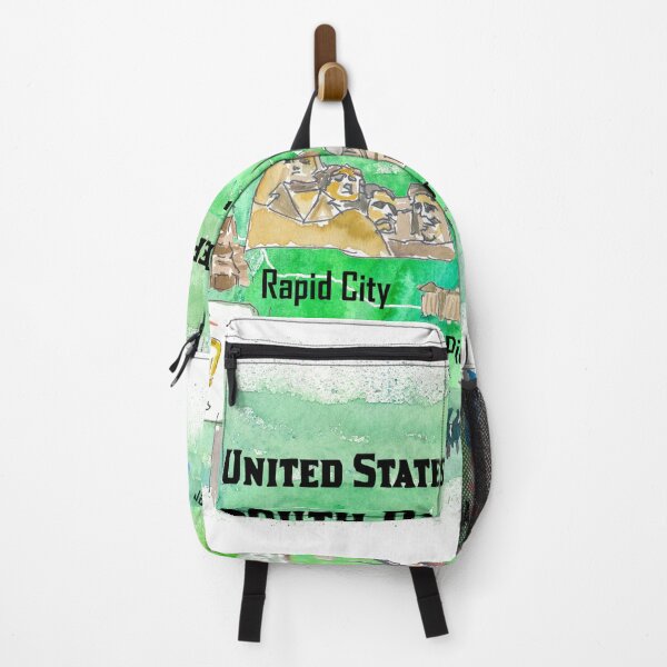 Item preview, South Dakota Illustrated US State Travel Map with Highlights designed and sold by artshop77.
