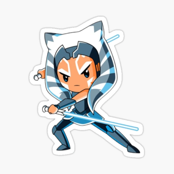 Pegatina Ahsoka Tano Pegatina Mandaloriana Pegatina De Star Wars