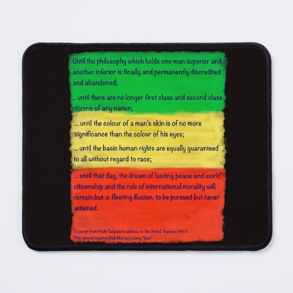 Item preview, Excerpt from Haile Selassie’s address to the United Nations 1963 This speech inspired Bob Marley’s song “War designed and sold by Artonmytee.