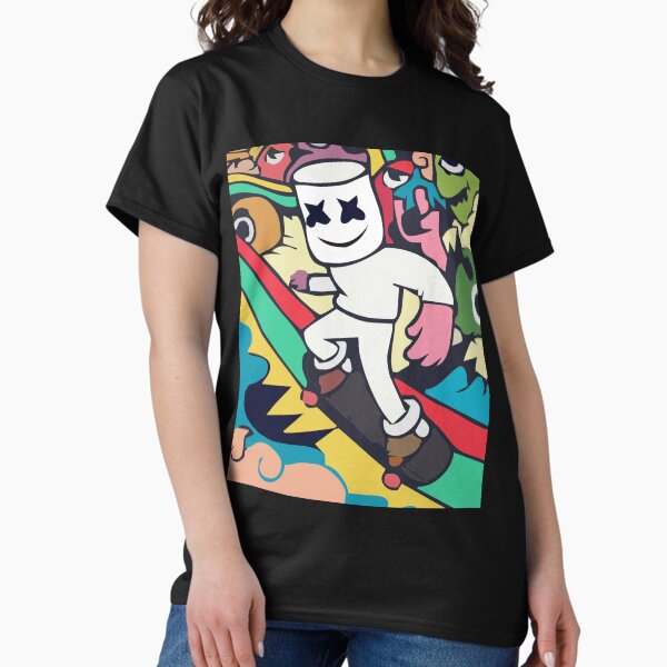 Marshmello Happier Tシャツ 半袖 Grey 送料込み Marshmello Happier T-Shirt — Charcoal