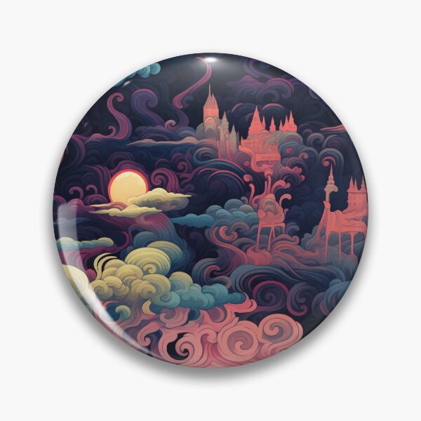 Artikelvorschau, Surreales Dreamscape-nahtloses Muster entworfen und verkauft von SorryCatPlay.