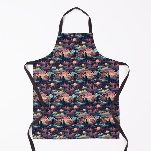 Item preview, Surreal Dreamscape seamless pattern designed and sold by SorryCatPlay.