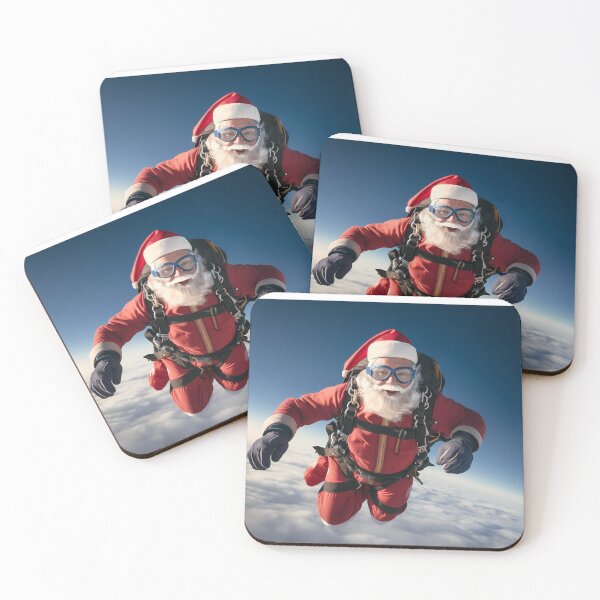 Item preview, SkyDiving Santa Claus designed and sold by Only-4u.