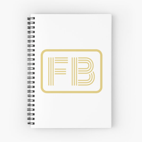 Artikelvorschau, FB-Initialen goldene geometrische Buchstaben entworfen und verkauft von Jeallan Designs.
