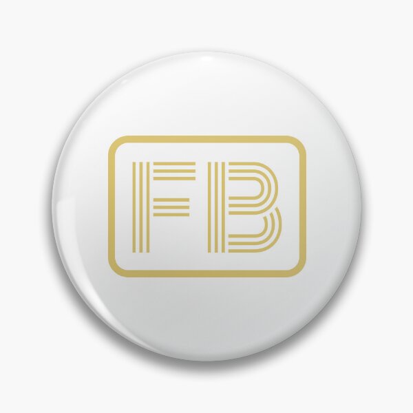 Item preview, FB Initials Gold Geometric Letters designed and sold by Jeallan Designs.