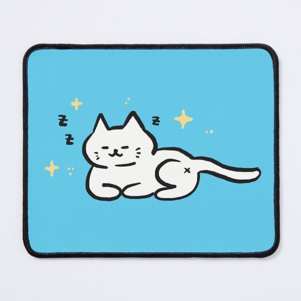 Item preview, Sleepy White Cat Doodle designed and sold by TheBeeShoppe.
