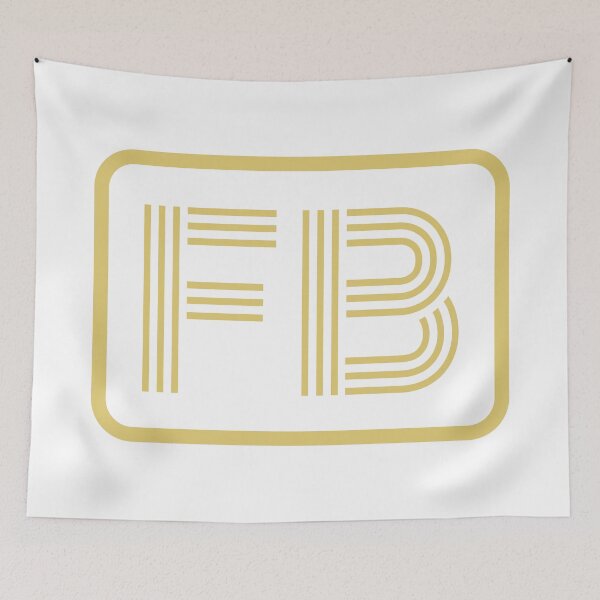 Item preview, FB Initials Gold Geometric Letters designed and sold by Jeallan Designs.