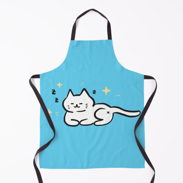 Item preview, Sleepy White Cat Doodle designed and sold by TheBeeShoppe.