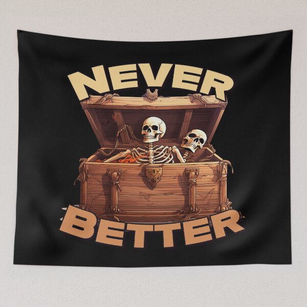 Item preview, Never better - Spirit Halloween Near Me - Halloween Store Near Me - Full Size Skeleton -Spirithalloween. designed and sold by JansenGS.