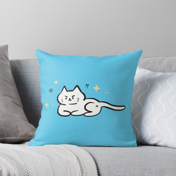 Item preview, Angry White Cat Doodle (No Talk Me I Angy) designed and sold by TheBeeShoppe.
