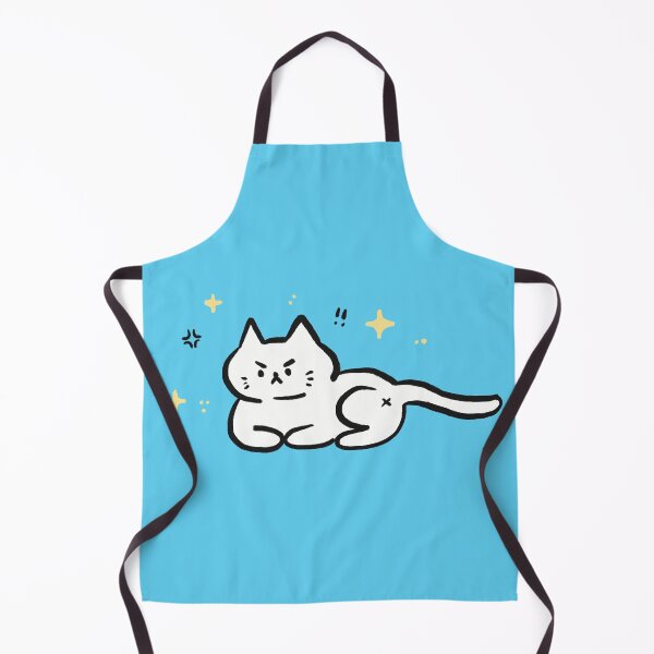 Item preview, Angry White Cat Doodle (No Talk Me I Angy) designed and sold by TheBeeShoppe.