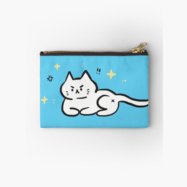 Item preview, Angry White Cat Doodle (No Talk Me I Angy) designed and sold by TheBeeShoppe.
