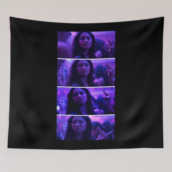 Item preview, zendaya euphoria middle finger collage designed and sold by BookerWally.