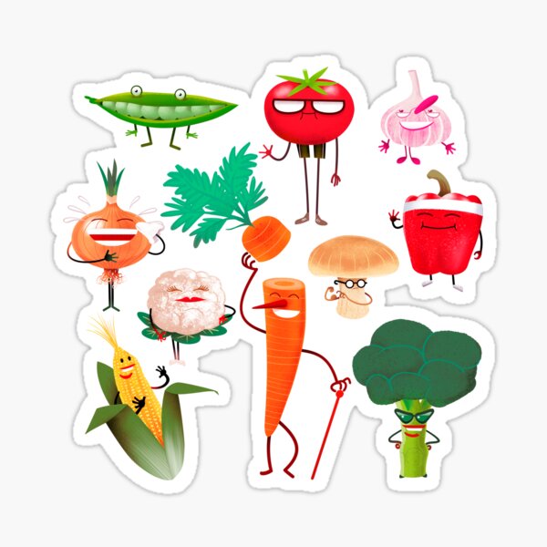 The Vegetables Sticker