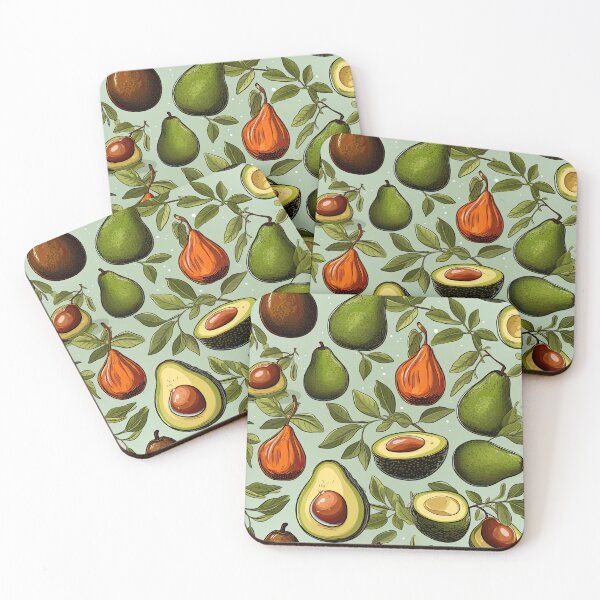 Item preview, Green Avocado Pattern. Juicy Vegetables. 1 designed and sold by YOTA-ART.