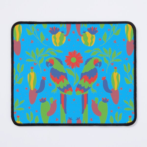 Item preview, Vibrant Flowers And Birds Otomi Art designed and sold by khachiche.