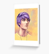 Purple Greeting Card