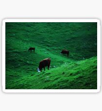 Grazing At Dusk... Sticker