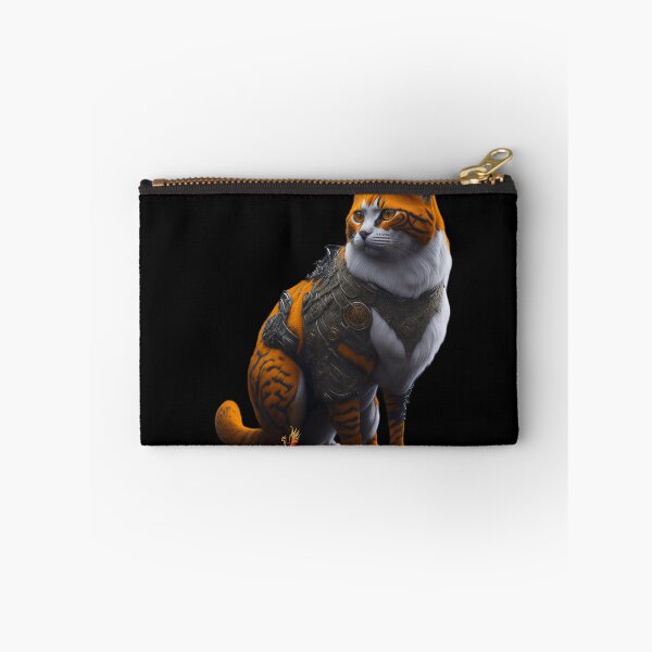 Item preview, Orange Cat in Steampunk Armor (Black) designed and sold by AmaziaCo.