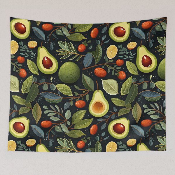 Item preview, Green Avocado Pattern. Juicy Vegetables. 2 designed and sold by YOTA-ART.