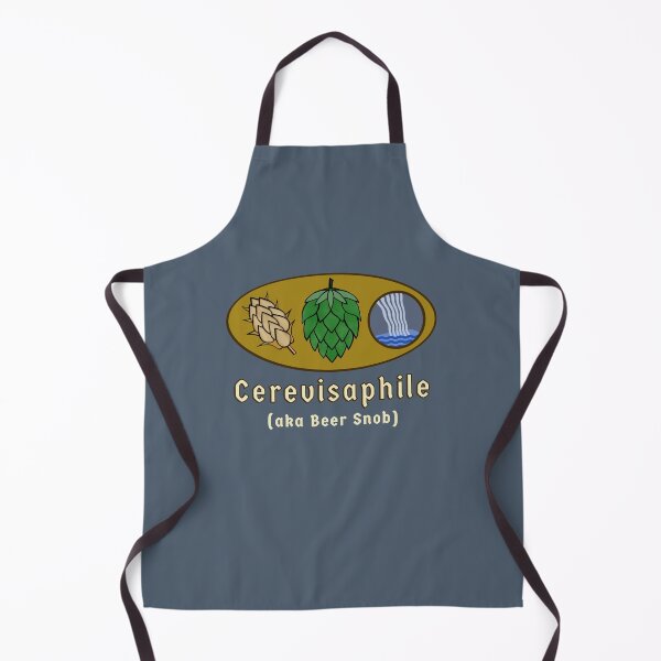 Item preview, Cerevisaphile (Beer Snob) & Beer ingredients - Barley, Hops, Water designed and sold by Scottopia.