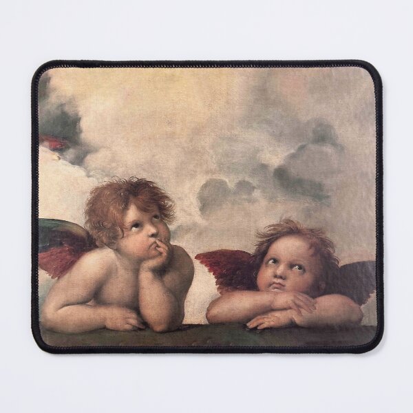 Item preview, Raphael Cherubs, Sistine Chapel, Bored Angels, Baroque Cupid Fine Art Painting,The Sistine Madonna, Renaissance, Gift, Vatican,Cherub designed and sold by Anticulture.